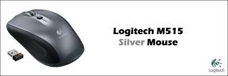 Logitech Couch Mouse M515 SILVER for PC or Mac 910 001840  