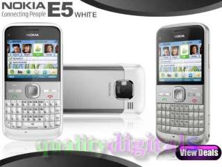 NEW UNLOCKED Nokia E5 3G GPS WIFI 5MP PHONE BLACK/WHITE 758478023273 