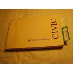    2001 Honda Civic Sedan Owners Manual Honda Motor Co. Books