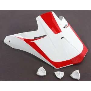 Thor White/Red Visor Kit for Thor Helmets 01320467  Sports 