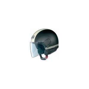 Nolan N30 Helmet , Size Lg, Color Flat Black/Cream, Style Flashback 