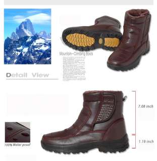 Mens winter warm waterproof working snow boots M2050  