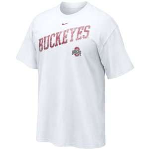   Nike Ohio State Buckeyes White Off Campus T shirt