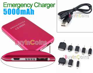   Emergency Mobile Power Charger 5000mAh 4  Cellphone iPod iPhone #13