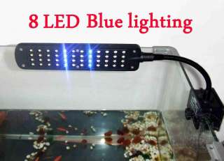New Aquarium Fish Tank ,White + Blue lighting,Flexible 48 LED Clip 