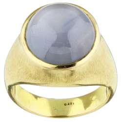 14k Yellow Gold and Star Sapphire Ring  