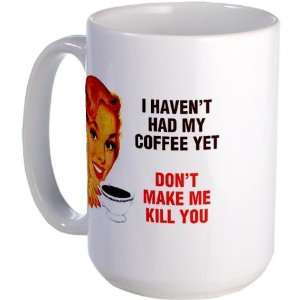  KILLER COFFEE BAD GIRL Funny Large Mug by  