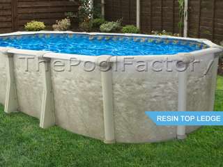 18X33X52 Oval SALT WATER Above Ground Swimming Pool Package 7 WIDE 