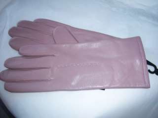 Ladies Fownes Mauve Leather Gloves,XXLarge  
