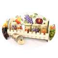 Tuscan Collection Handpainted 5 piece Spice Rack