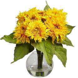 Silk 12 inch Sunflower Arrangement  