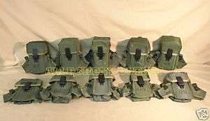 10 Military Issue Ammo Pouch Pouches W/ Alice Clips EXCELLENT  