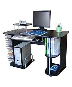Black Wood Computer Desk  