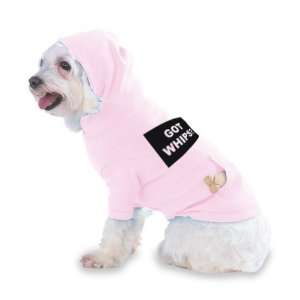  GOT WHIPS? Hooded (Hoody) T Shirt with pocket for your Dog 