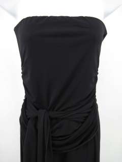 SUSHI FLOWER Black Strapless Onesie Bodysuit Sz M  