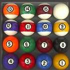 Antique Style Pool Table Billiard Ball Set Regulation Size and Weight