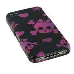 rooCASE Apple iPhone 4 Pink Cutie Skull Case  