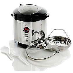 Wolfgang Puck 7 quart 4 in 1 Pressure Cooker with WP Recipes 
