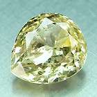03Carat Sparkling Cape Yellow Asscher Natural Diamond  