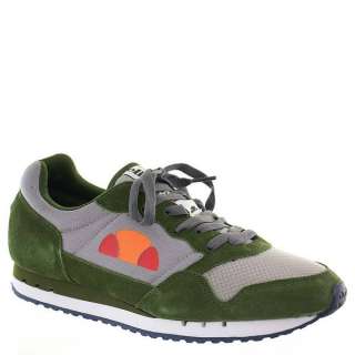 Ellesse Mens Athletic Sneakers Shoes Poli Gray/Green Nubuck  