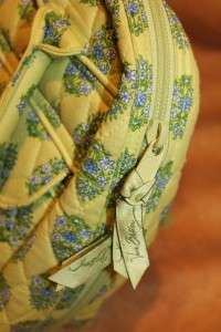 VERA BRADLEY Citrus Elephant Floral Quilted Bowler Shoulder Diaper Bag 