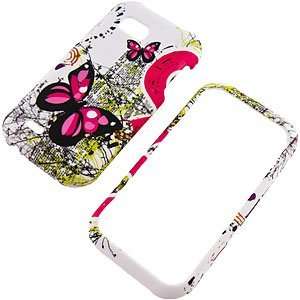 Two Pink Butterflies Text Protector Case for T Mobile myTouch Q (LG 