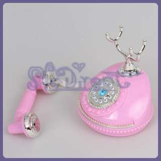 Classic Musical Play Telephone Baby/Toddler Toy Blue Heart Diamonds 