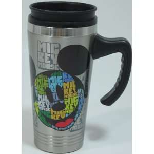 Disney Parks Stainless Steel Colorful Mickey Mouse Travel Mug   Disney 