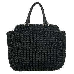 Prada Womens Black Nappa Leather Tote Bag  