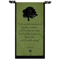 Cotton Tree of Life Design Unknown Quote Scroll (Indonesia 