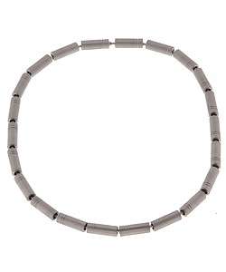 Mens Stainless Steel Adjustable Bead Necklace  