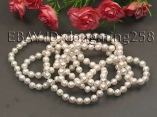 8MM WHITE BLACK FRESH WATER PEARL NECKLACE 50 100  