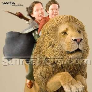  Chronicles of Narnia  Girls on Aslan Statue Toys & Games