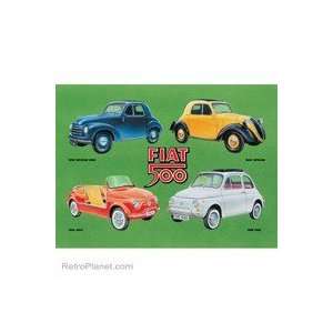  Fiat 500 Collage Sign