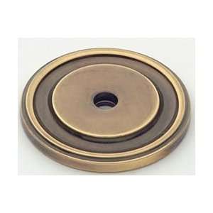     Round backplate with concentric circles 1 1/4   Polished Brass