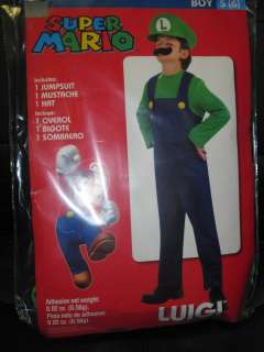 NEW Child Dress Up Mario Brothers Costume Mario Luigi Wario Waluigi 