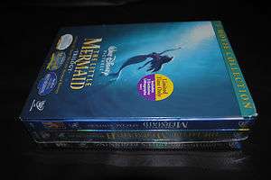 Little Mermaid Trilogy Gift Set (DVD, 2008) disney authentic sealed 