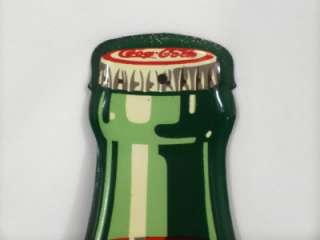 Vintage 1950s Coca Cola Pressed Tin Advertising Coke Bottle 