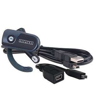  Alcatel SH315 Bluetooth v1.2 Headset w/4 USB Cable Kit 