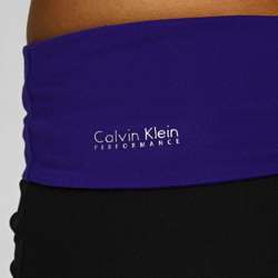 Calvin Klein Womens Performance Color Compression Rollover Pants 
