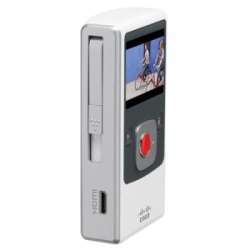 Flip Video UltraHD FVU260W Digital Camcorder   2 LCD   CMOS   White 