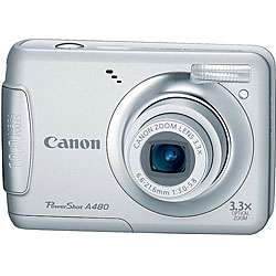 Canon PowerShot A480 10.0MP Silver Digital Camera  