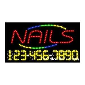  Nails LED Sign