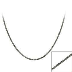   over Sterling Silver 18 inch Italian Popcorn Chain  