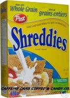 POST SHREDDIES CEREAL 24 x 620g BOXES CASE LOT  