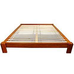 Mahogany Honey King Tatami Platform Bed (China)  