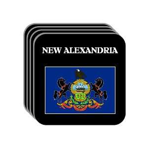  US State Flag   NEW ALEXANDRIA, Pennsylvania (PA) Set of 4 