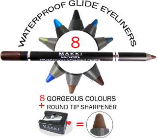   sparkly eyeliners with pointed tip sharpener at discounted price