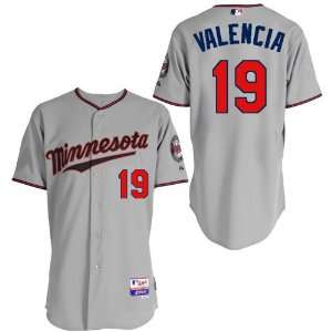  Minnesota Twins 19# Danny Valencia Grey 2011 MLB Authentic 