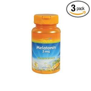  Thompson Melatonin Tablets, SR, 30 Count (Pack of 3 